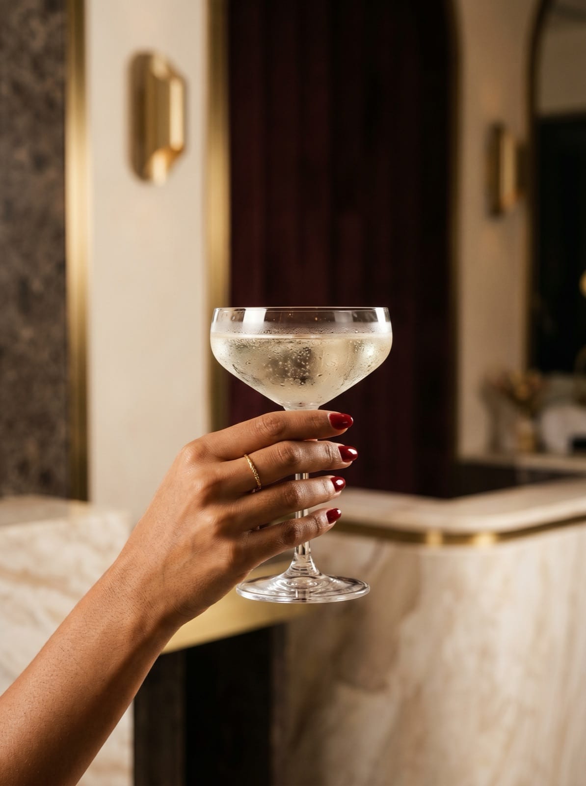 A chilled aperitif at the Rivea bar